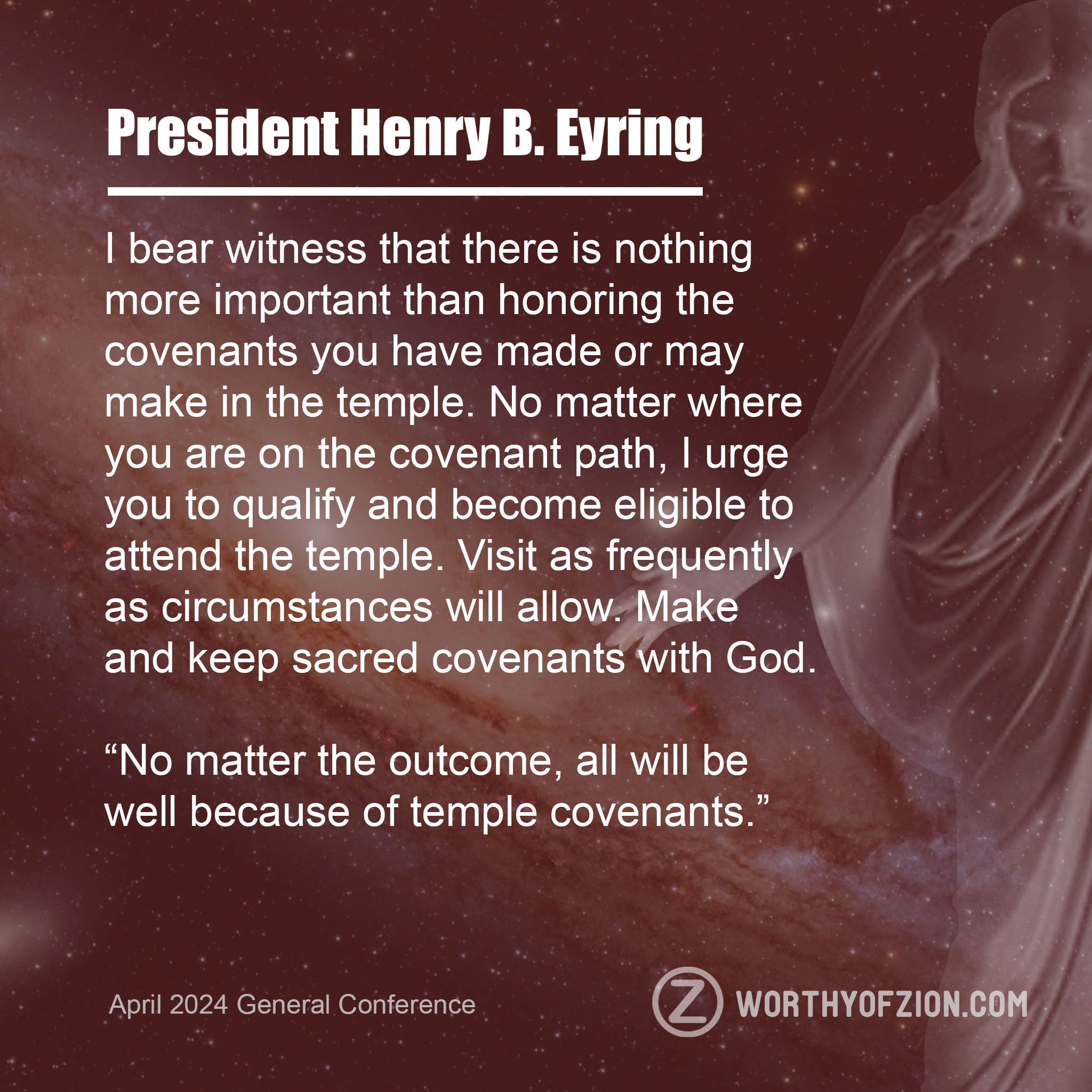 President Henry B Eyring – All Will Be Well