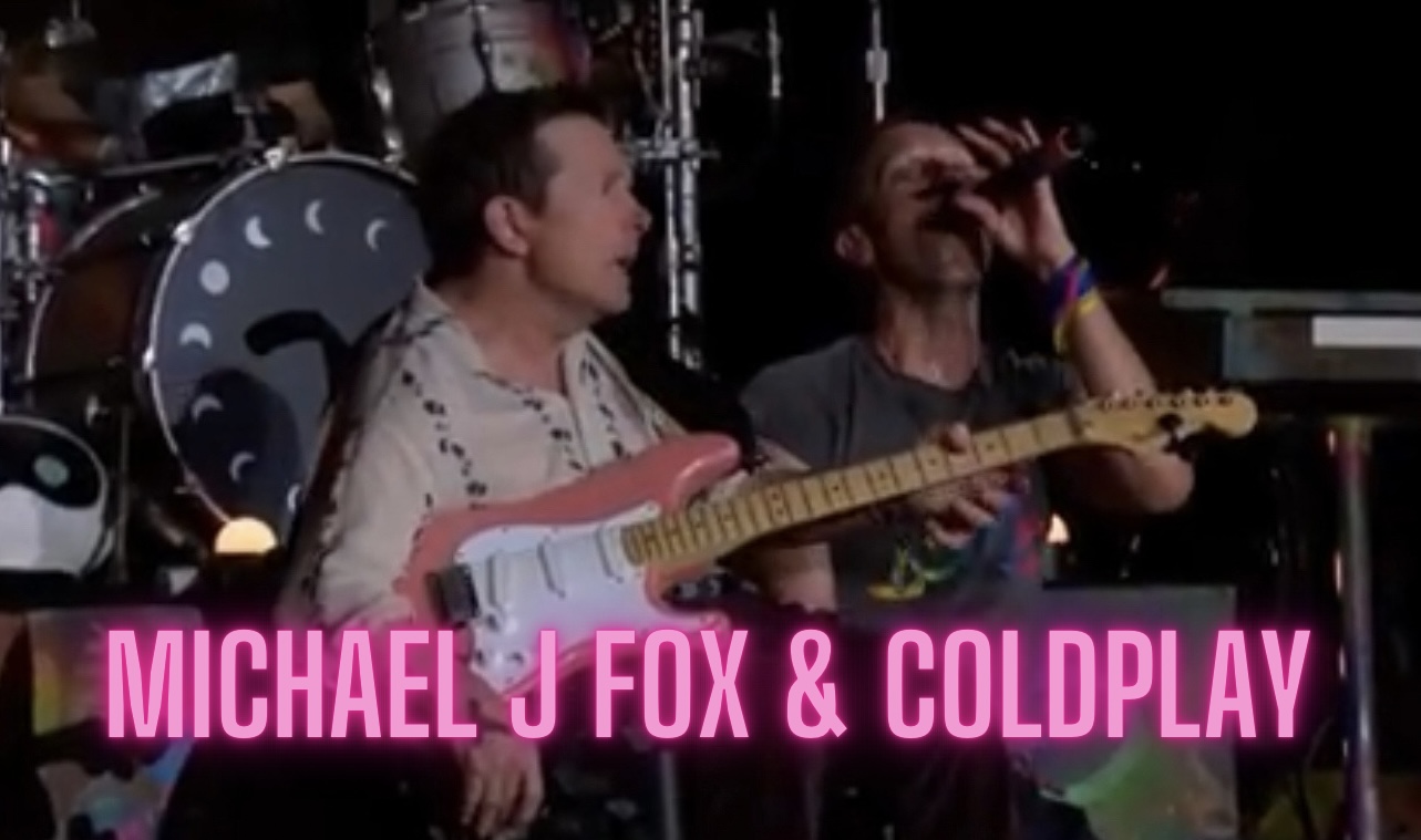 Michael J Fox with Coldplay – Fix You at Glastonbury 2024 – Parkinson’s