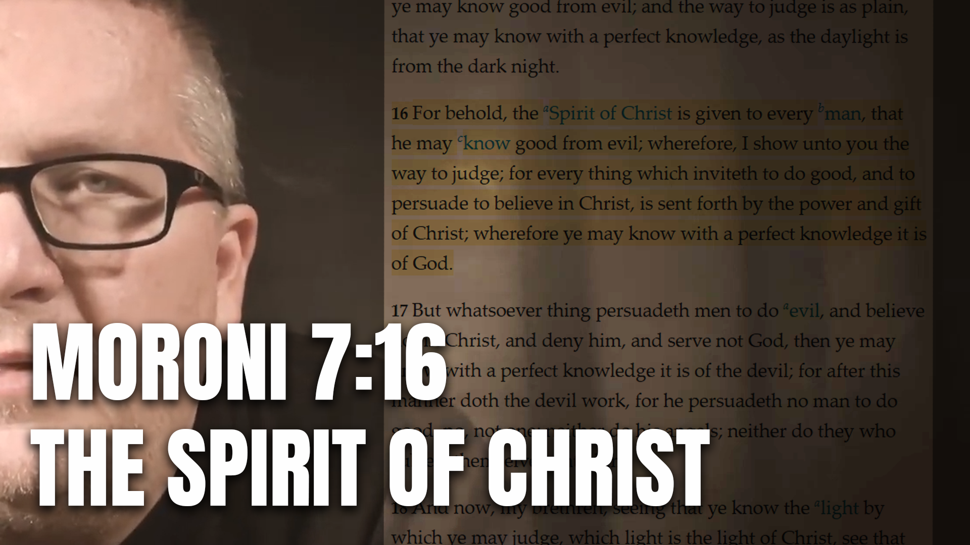 Moroni 7:16 – The Spirit of Christ